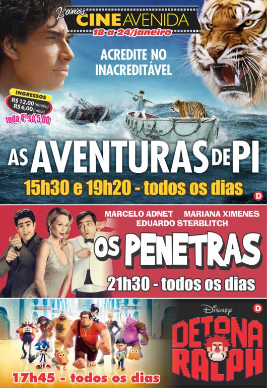 Cine Avenida - 18 a 24.01